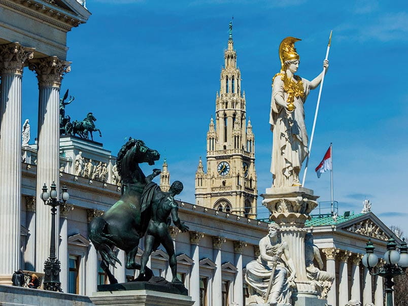 Parliament building in Vienna